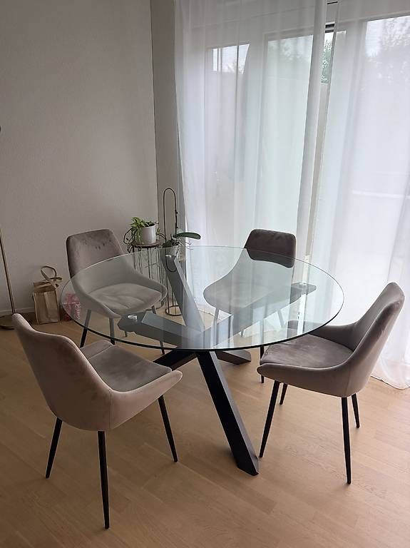 Sedie: 4 Esszimmerstühle Taupe – Usato da Riehen venduto da instyle03 2
