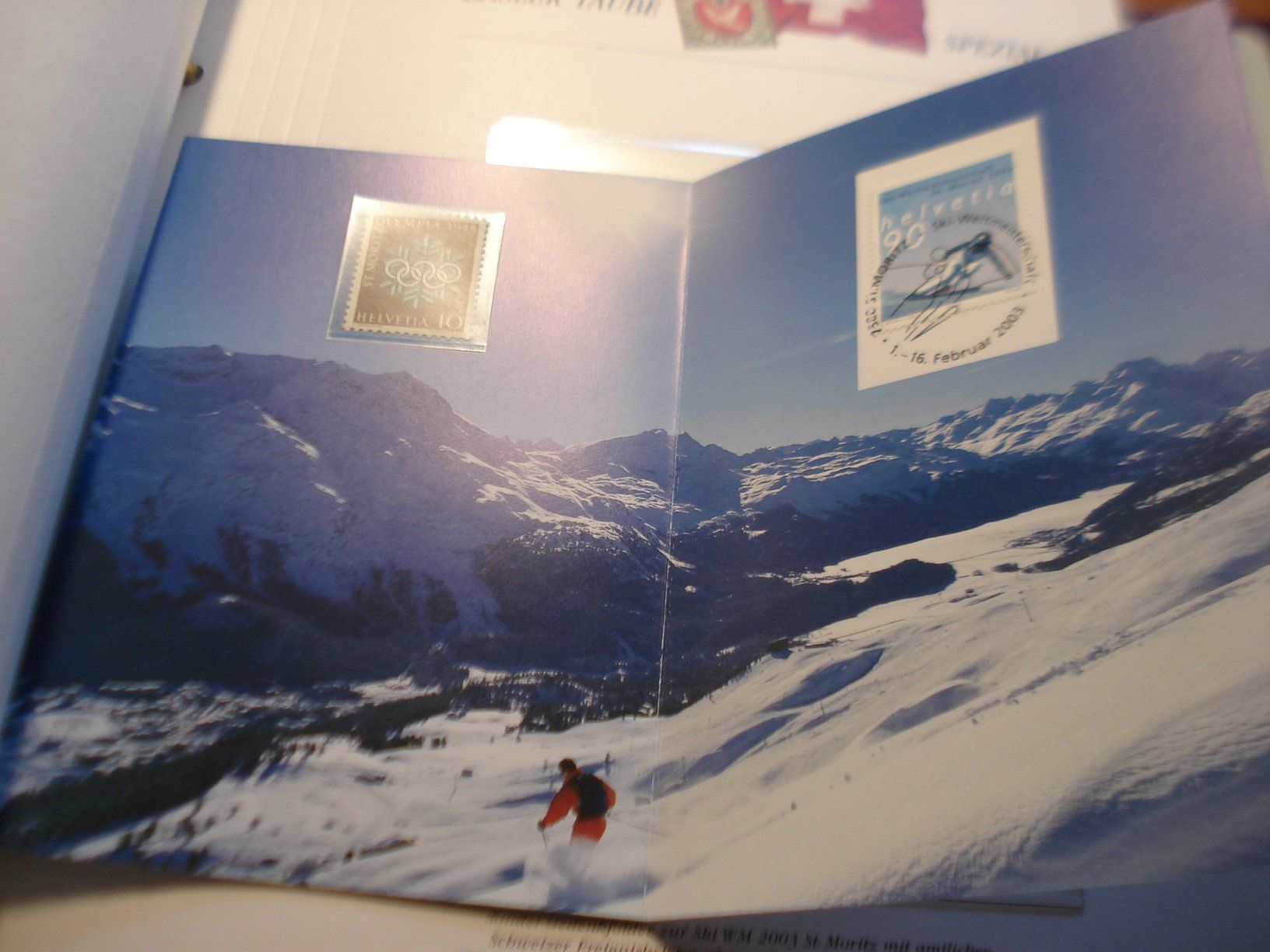 Alle Briefmarken: Folder Ski WM St Moritz 2003 – Gebraucht aus Niederwil AG von morostahu 1