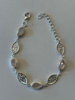 Armband aus Sterling Silber & facettierter Rosenquarz