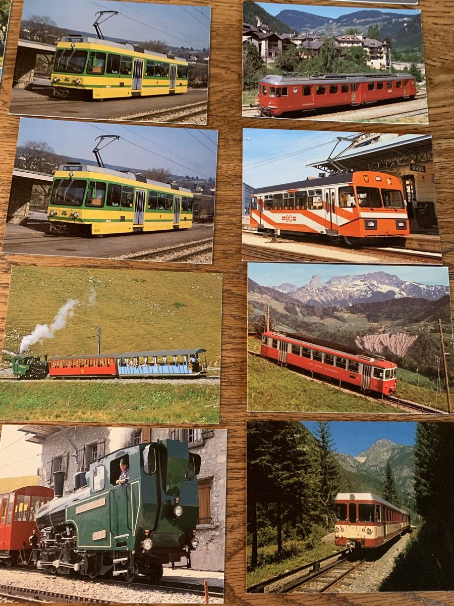 Modellini di ferrovie: Versch. Westschweizer Bahnen, Blonay- Chamby, Ansichtskarten – Usato da Winden venduto da EmilNeu 1