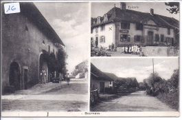BOURNENS, en 3 vues donc: café, épicerie et une rue