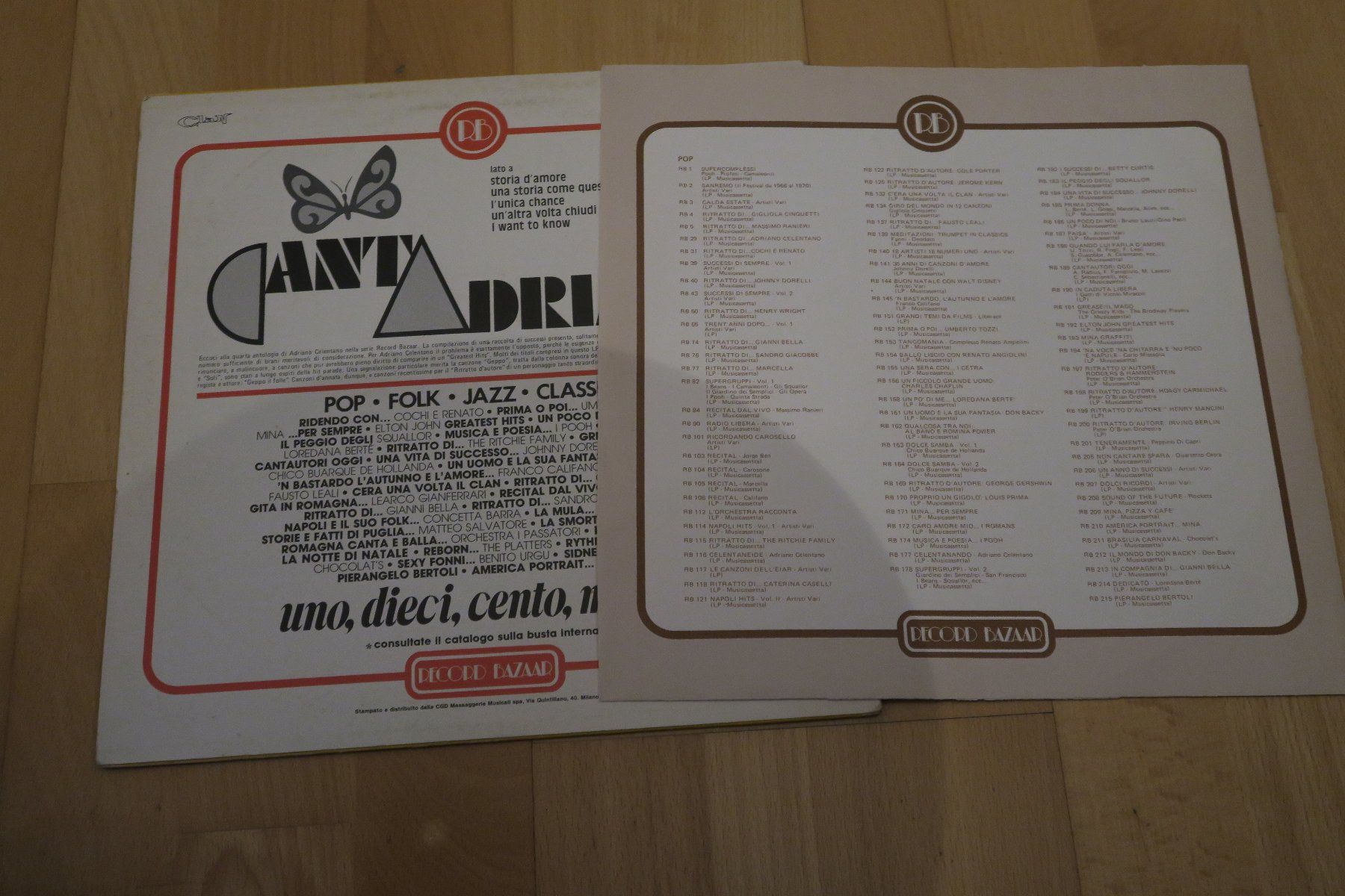 Dischi in vinile: Adriano Celentano – Cantadriano – Usato da Thun venduto da Karibu70 2