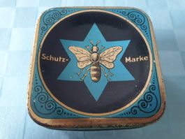 Vintage Blechdose Dose Bienen Stecknadeln