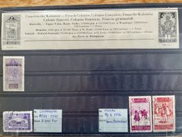 Alte Briefmarken Franz. Kolonien, Afrika, Top Zustand!