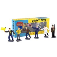 RACE TRACk OFFICIALS SET 6 STK NEUAUFLAGE CORGI