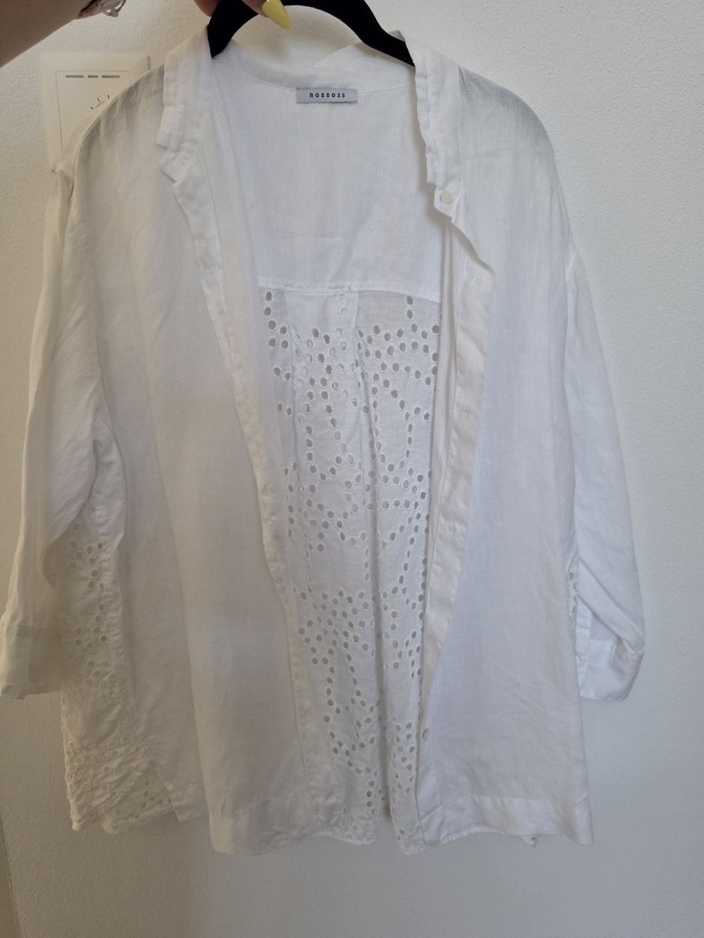 Rosso35 Camicette: Rosso35 Bluse weiss – Nuovo (secondo la descrizione) da Berg TG venduto da lisboa.sky