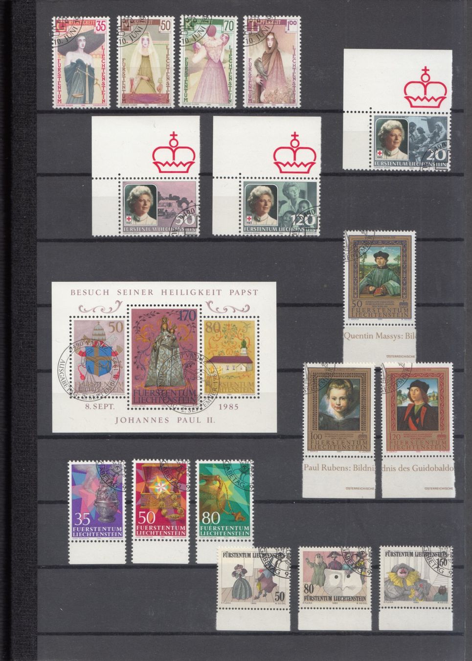 Alle Briefmarken: Liechtenstein 1967 - 1993 mit ET complett Fr. 990.- – Gebraucht aus Bürglen TG von StampGraf 6