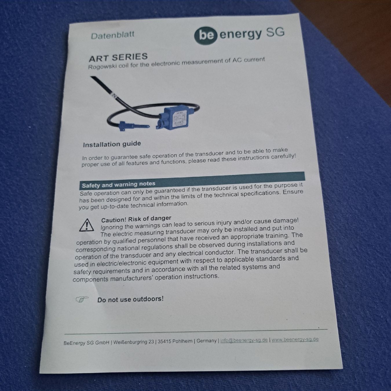 Convertitori: AC Split Core Stromwandler/Self powered  Rogowski-Spule-Tec – Nuovo e nell'imballaggio originale da Kriegstetten venduto da Jakasi
