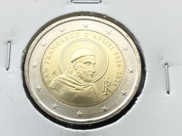 2 Euro Italia,2026  San Francesco ,Unzirkuliert