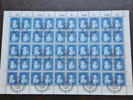 5 Bögen Pro Patria Satz 1965, ZNr. B123-B127 gest.