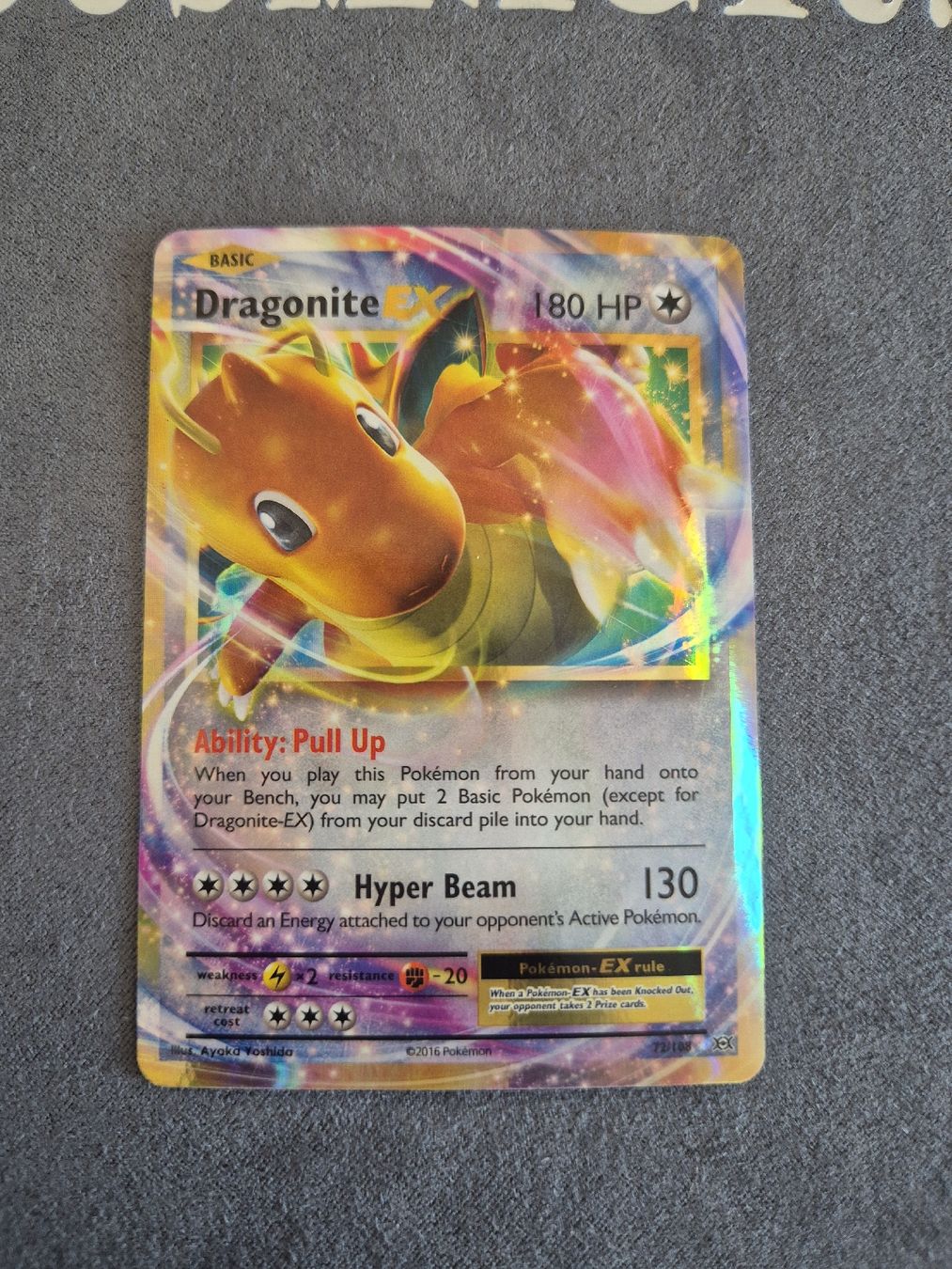 Pokémon Carte collezionabili: Pokémon Dragonite EX - 72/108 - 2016 – Nuovo (secondo la descrizione) da Oron-la-Ville venduto da n_a_t_e_a_g