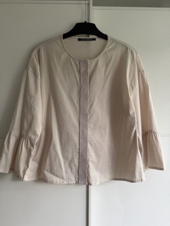 Luisa Cerano Bluse, Gr. 34, Beige, Glockenärmel, Top!