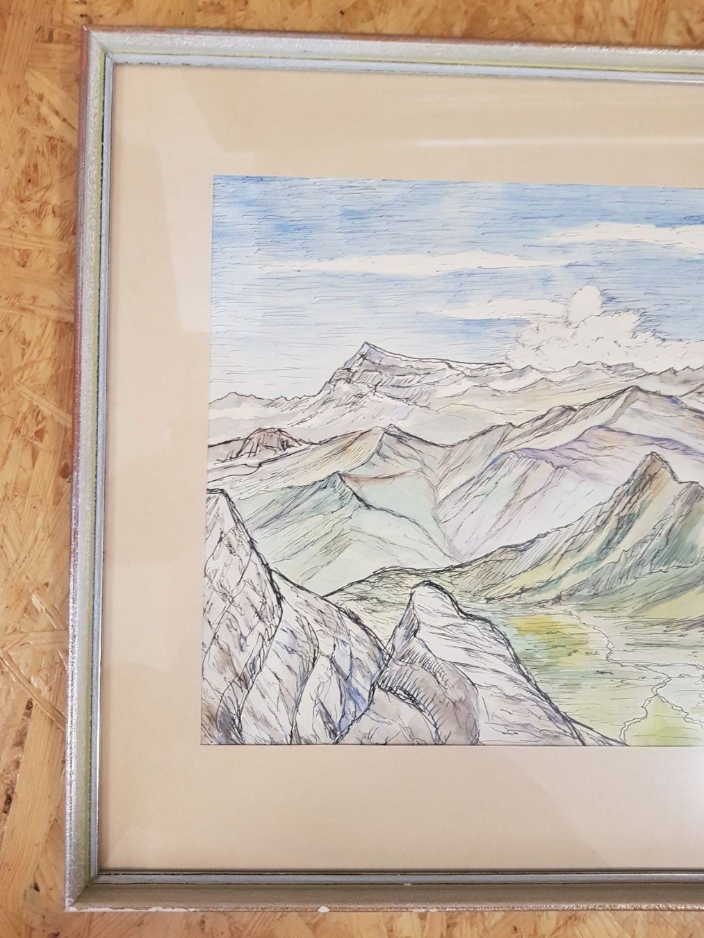 Gemälde: Bild Zeichnung Gemälde Alpenbild H. Beyer – Gebraucht aus Walterswil BE von Lonitti 3