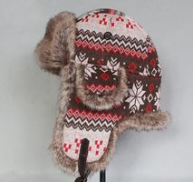 Uschanka-Mütze Ohrenklappen peruanischen Stil