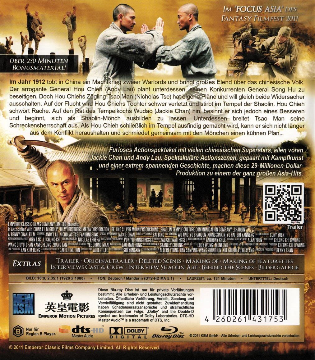 Tutti i DVDs: Shaolin      (Deutsch & Mandarin)                   © '2011 – Usato da St.Galllen venduto da elkaphone 1