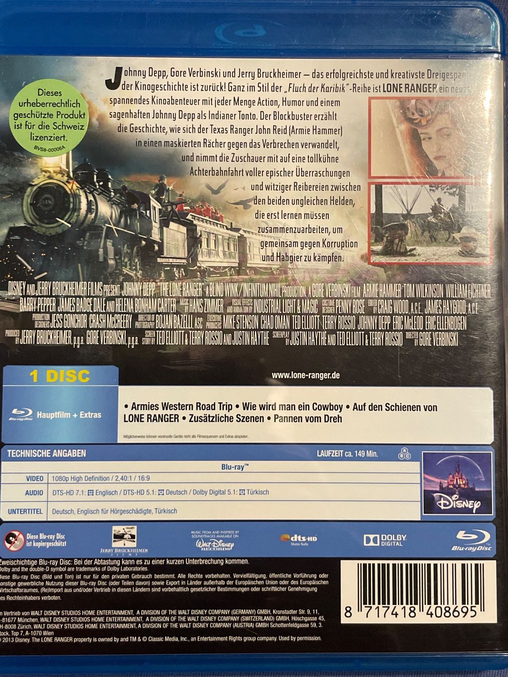 Tutti i DVDs: Lone Ranger  (2013) – Usato da Waldenburg venduto da Gonzo8 1