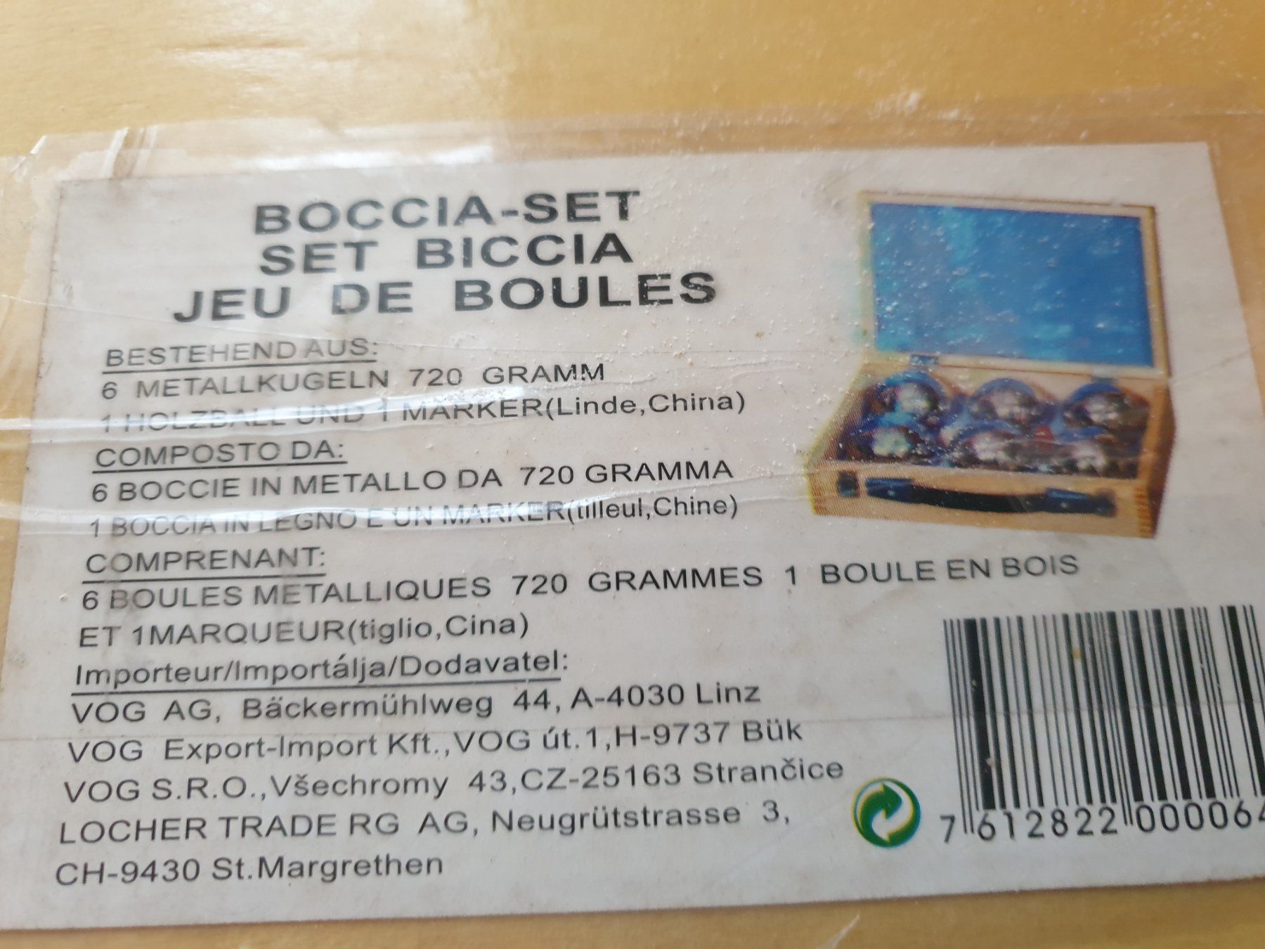 Spiele: Boccia_Set – Neu und originalverpackt aus Hünenberg See von Josefina 2