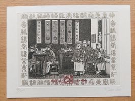 Exlibris Malou Hung - Original Radierung signiert
