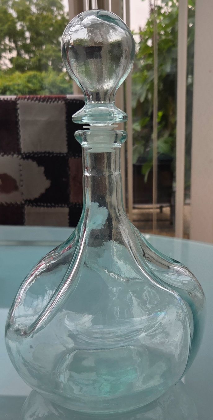 Altro in Stoviglie & Bicchieri: Dekanter Karaffe Glas, Evian-Glasflasche/Matterhorn Set – Usato da Pratteln venduto da Barfuss999 2