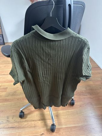 Vintage Polo Shirt, Olivgrün, Grösse M – Top Zustand!