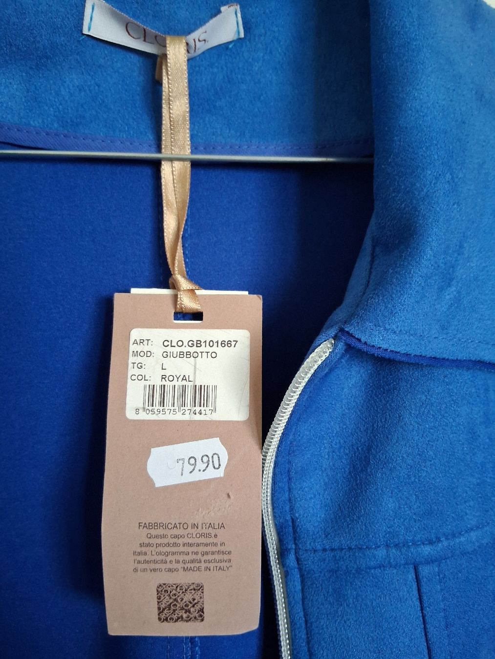 Giacche: Modische blaue Jacke Gr. L  weich – Nuovo e nell'imballaggio originale da Zürich venduto da Leders 4