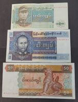 LOT BANKNOTEN / BURMA (3)