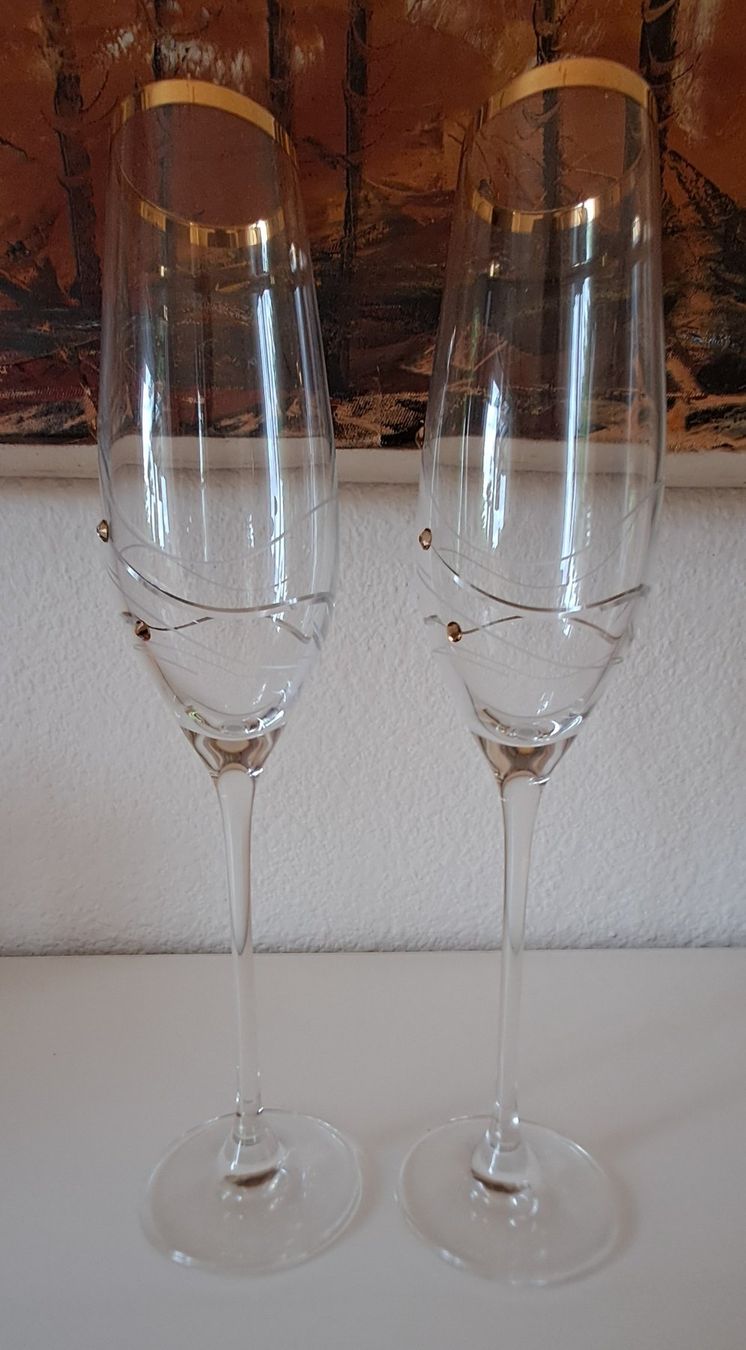 Swarovski Bicchieri: 2 wunderschöne Designer Champagnergläser von Swarovski – Nuovo (secondo la descrizione) da Wallisellen venduto da chanel007 2