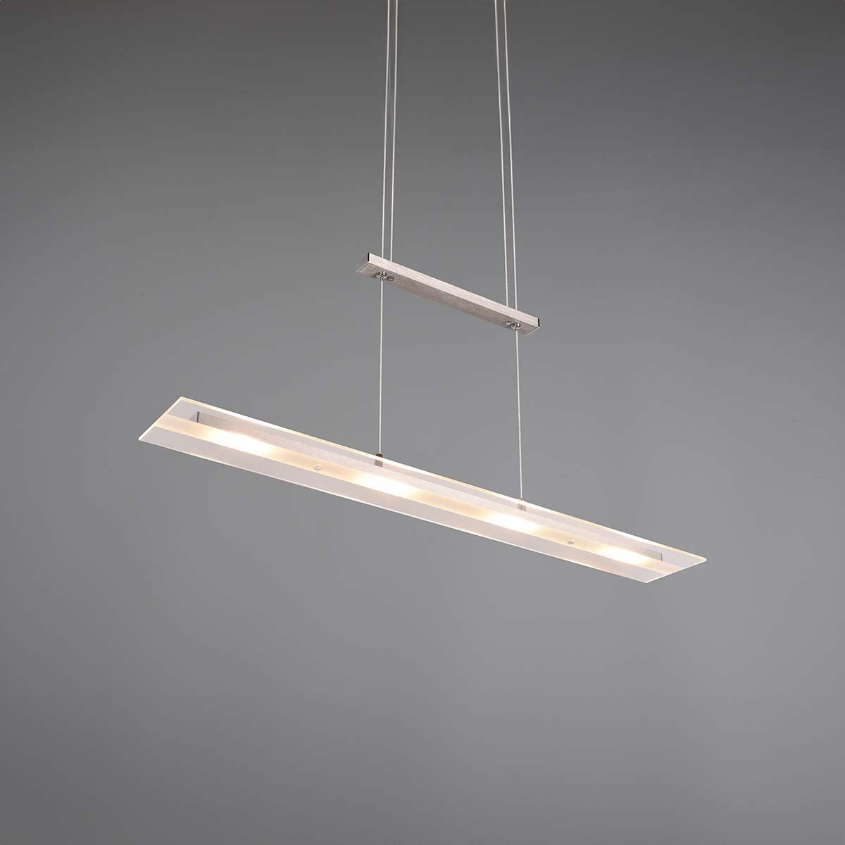 Lampadari & plafoniere: LED Pendelleuchte, Nickel, 80 cm x 12 cm – Nuovo (secondo la descrizione) da Kreuzlingen venduto da Smart-Light 8