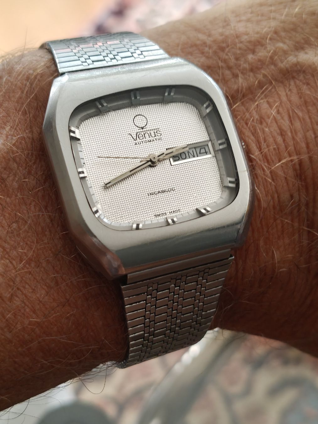 Uhren: Venus TV Automatic Vintage 70ies – Gebraucht aus Bern von Churchfield