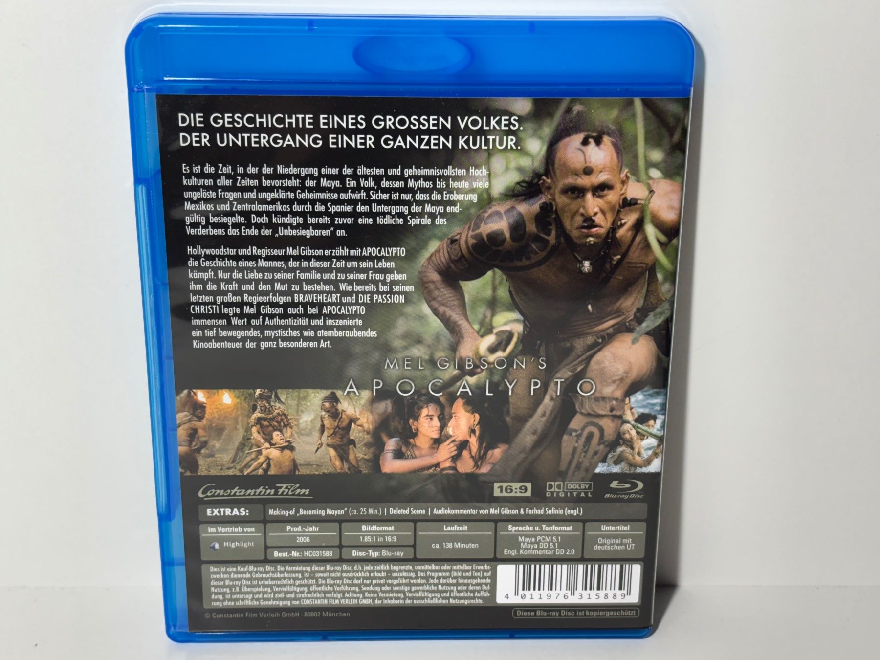 Tutti i DVDs: Apocalypto Blu Ray – Usato da Wilderswil venduto da Sstriker 1