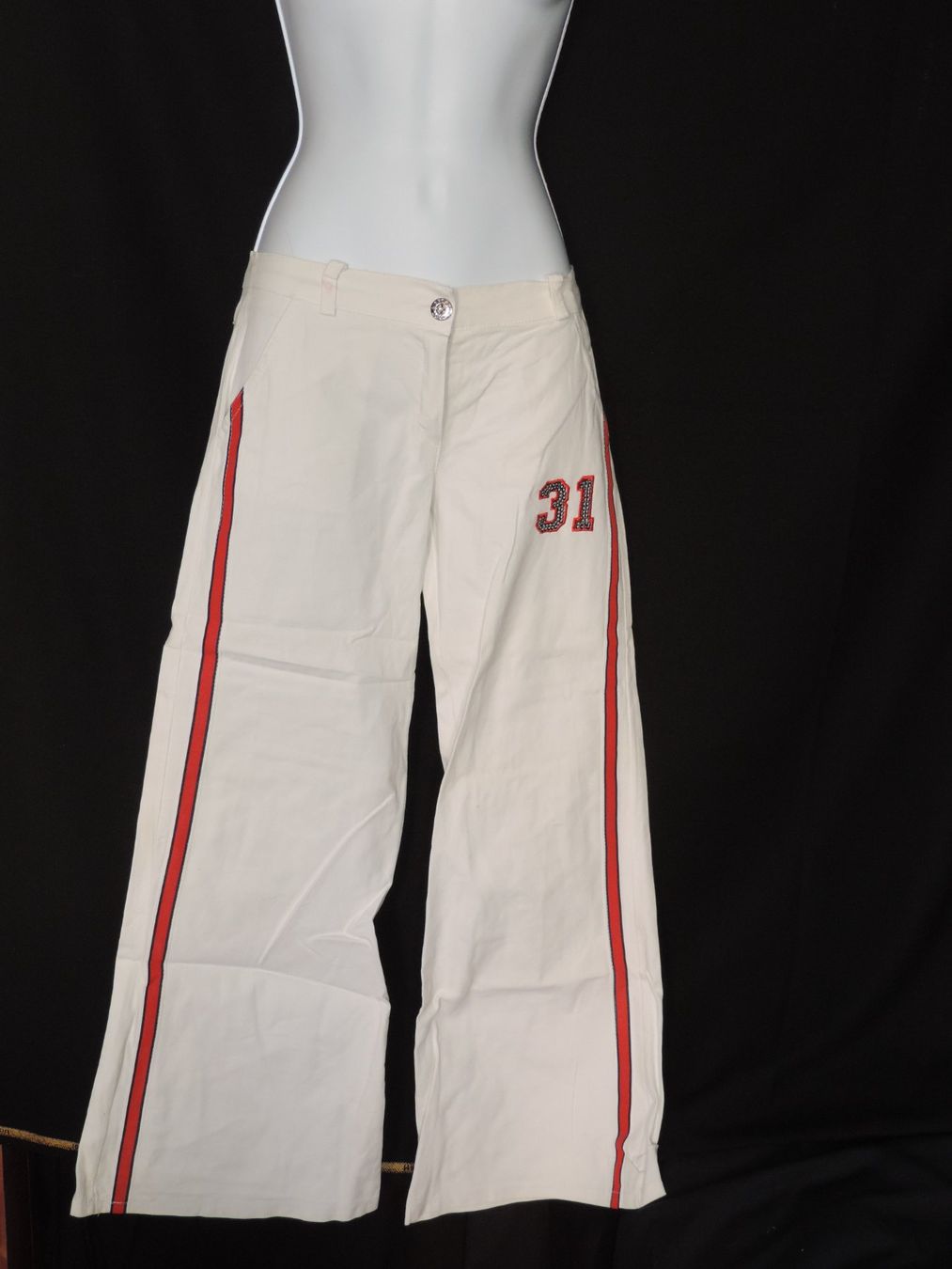 Pantaloni: pantalon stretch blanc – Usato da Genève venduto da Axelle333 1