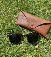 Sonnenbrille Ray-Ban Clubmaster braun gold