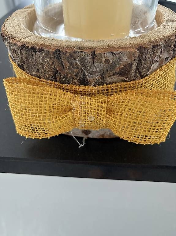 Kerzenständer: Kerzenständer aus Holz mit Glas & Kerze – Neu (gemäss Beschreibung) aus Bremgarten AG von Honeybooker 1