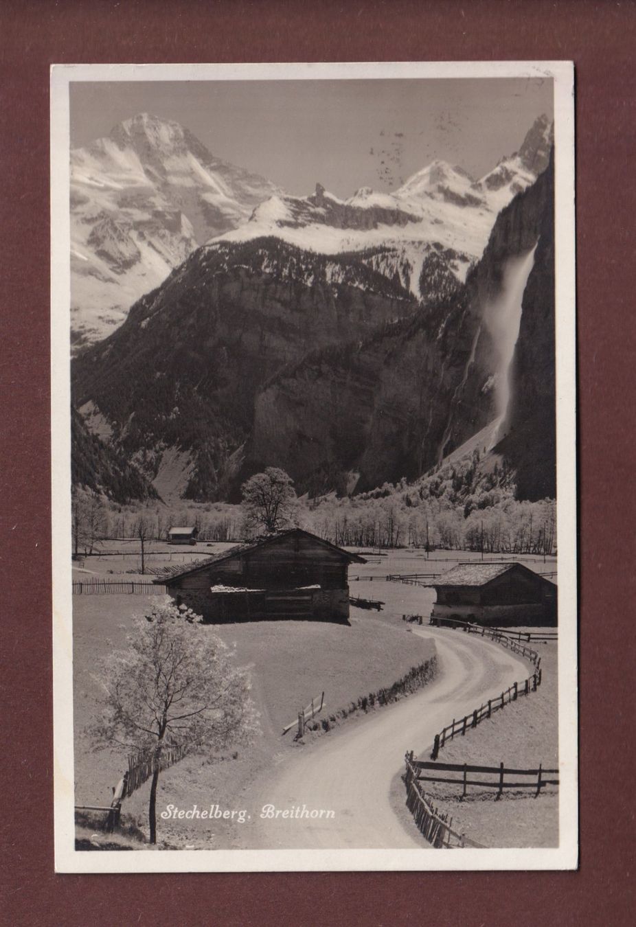 Ansichtskarten: STECHELBERG - Breithorn - 1930 – Gebraucht aus Pully von nicecards-shop
