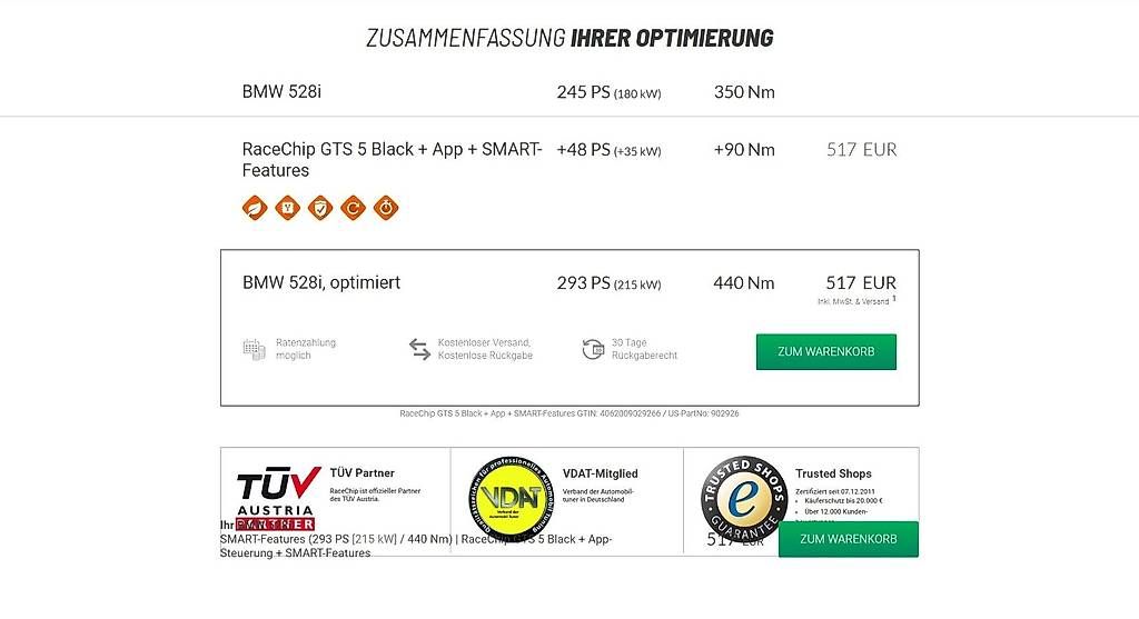 Componenti elettronici: RaceChip GTS Black BMW 2.0 245 PS – Nuovo (secondo la descrizione) da Zürich venduto da mimi_zh 2