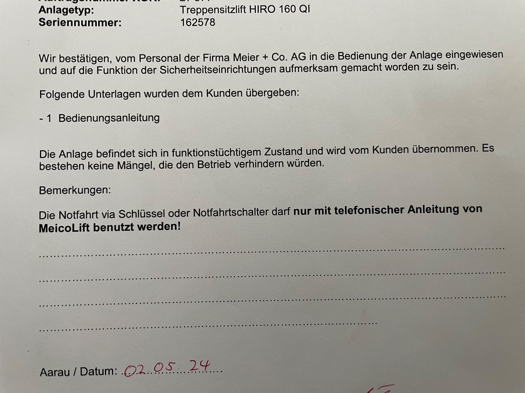 Scale: Treppenlift HIRO 160 QI von 2024 – Usato da Aarau venduto da myduke 2