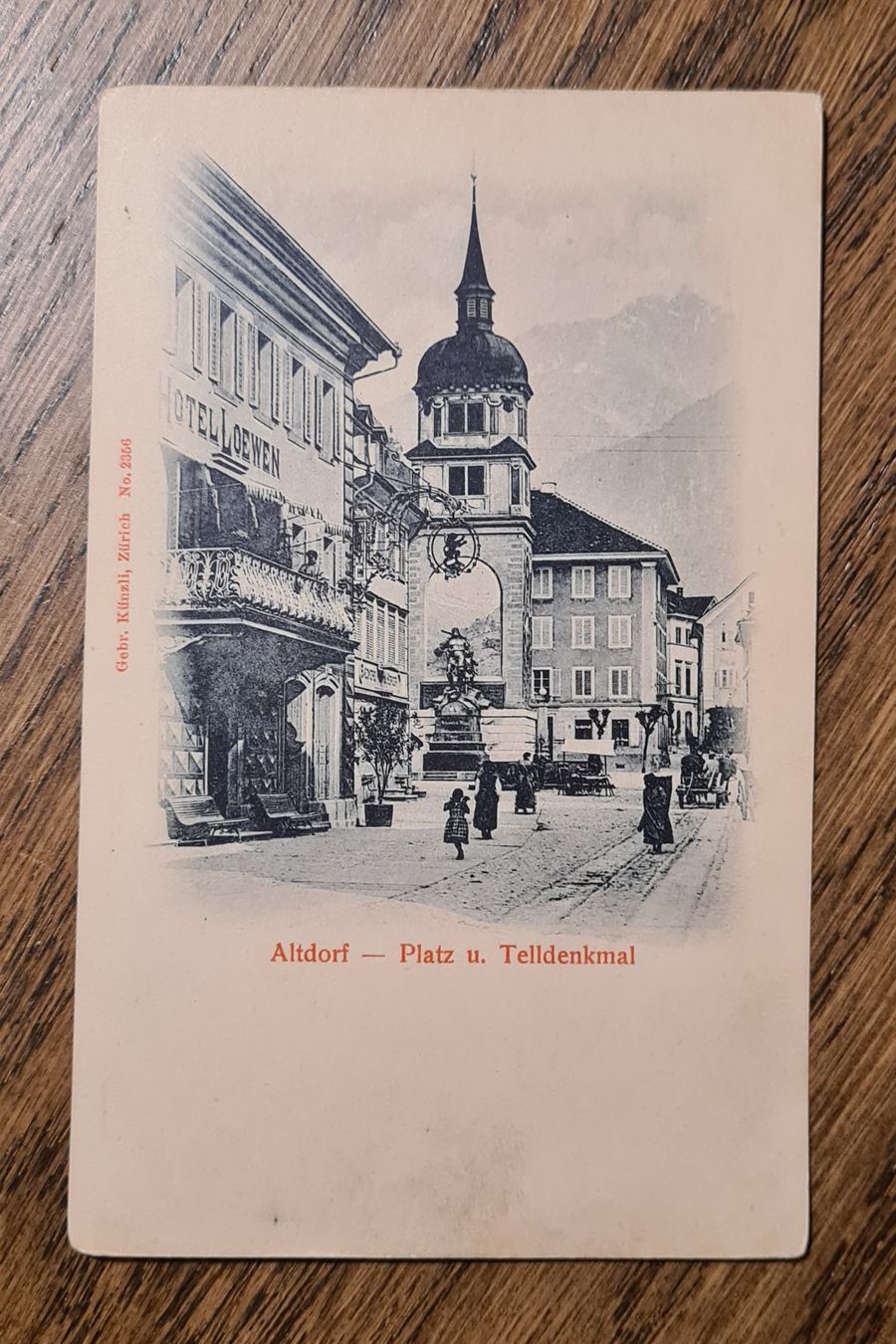 Cartoline postali: Altdorf - Platz u. Telldenkmal – Usato da Ebikon venduto da Donar50