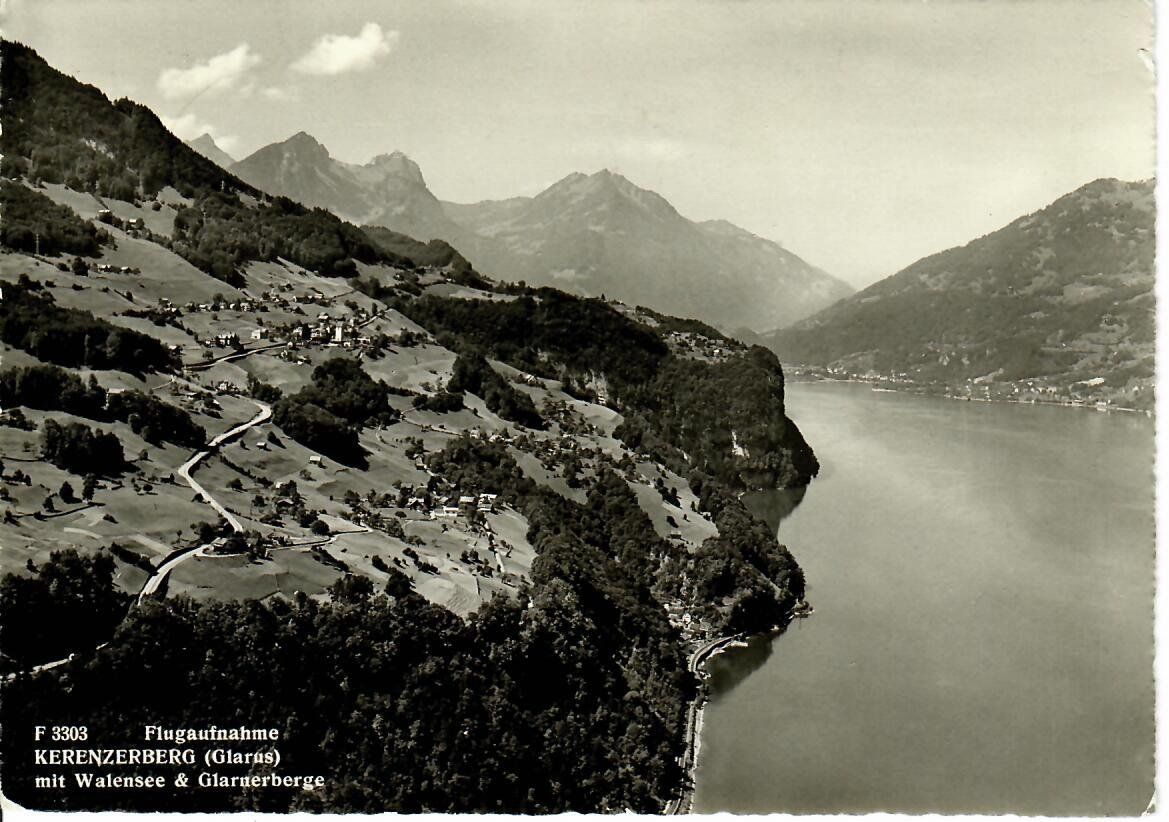 Cartes postales: Flugaufnahme Kerenzerberg – D'occasion à Hochdorf par Ziegel-16