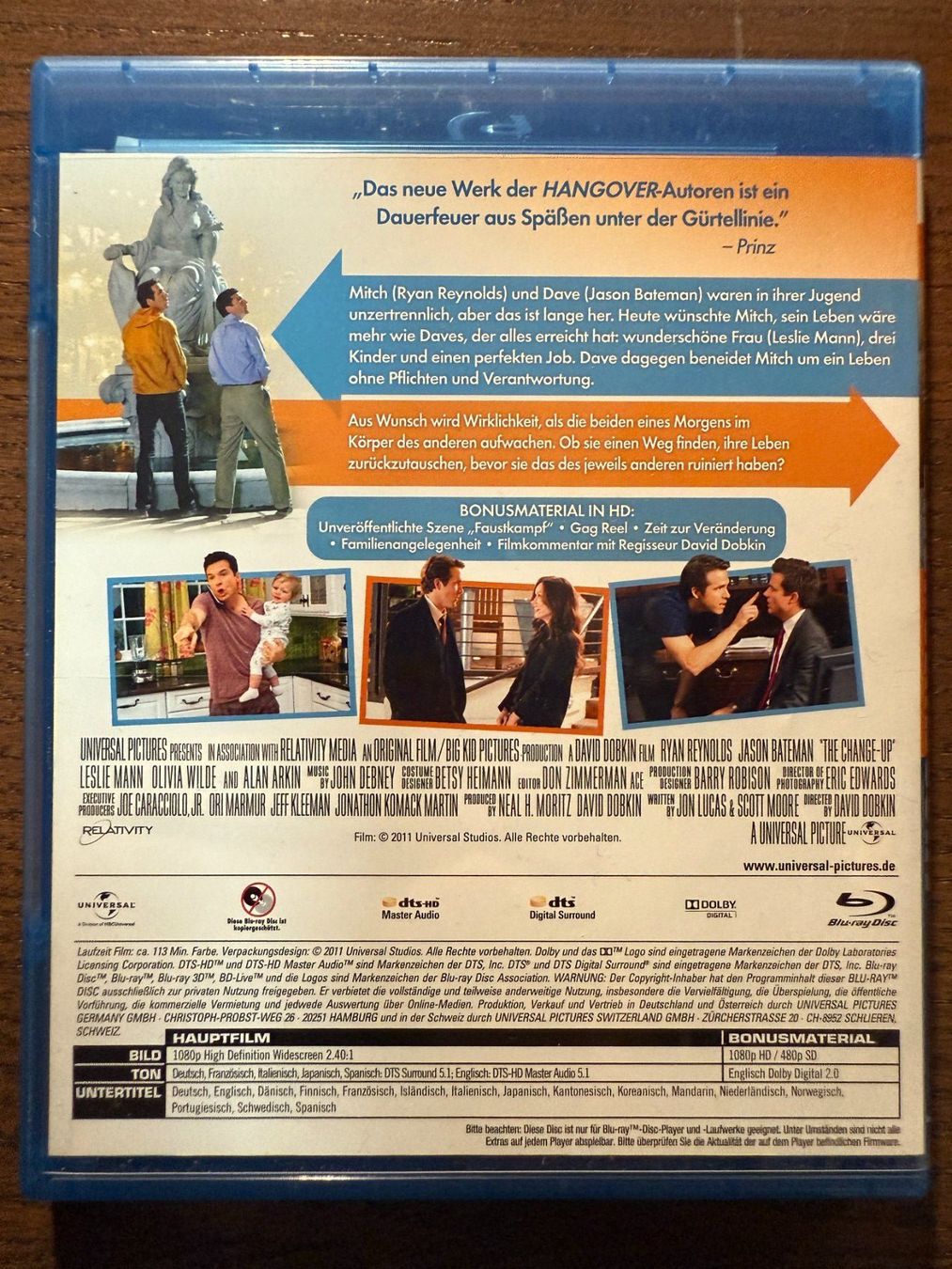 Tutti i DVDs: Wie ausgewechselt – Usato da Zürich venduto da Blu-ray_ZH 1