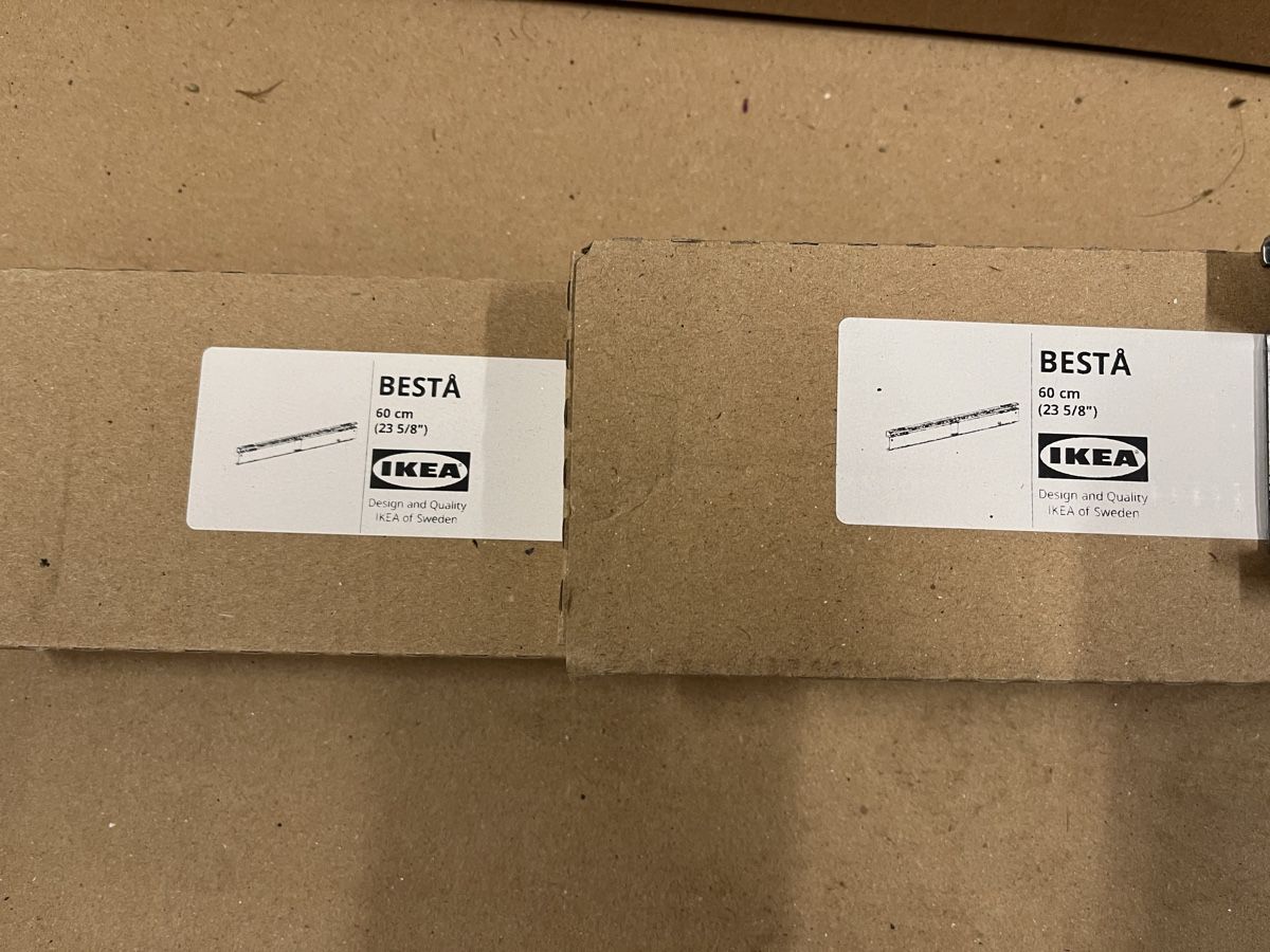 Ikea Mobili TV: IKEA Besta suspension rails – Nuovo e nell'imballaggio originale da Binningen venduto da ram_glq6 1