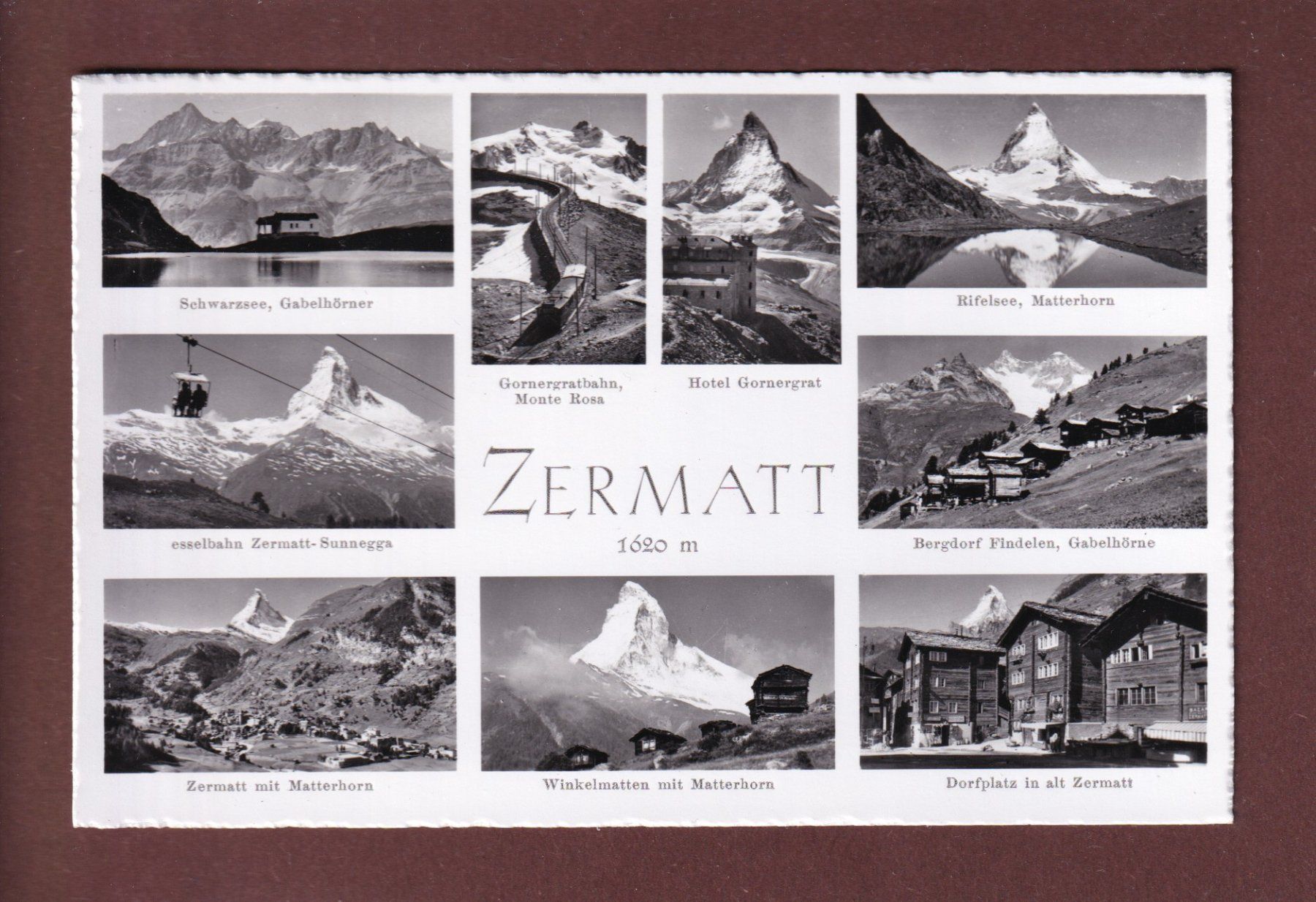 Ansichtskarten: ZERMATT - 9 Bilder – Gebraucht aus Pully von nicecards