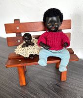 2 schwarze Puppen Rosebud & Schildkröt