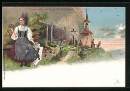 Litho Aescher-Wildkirchli, Appenzellerin