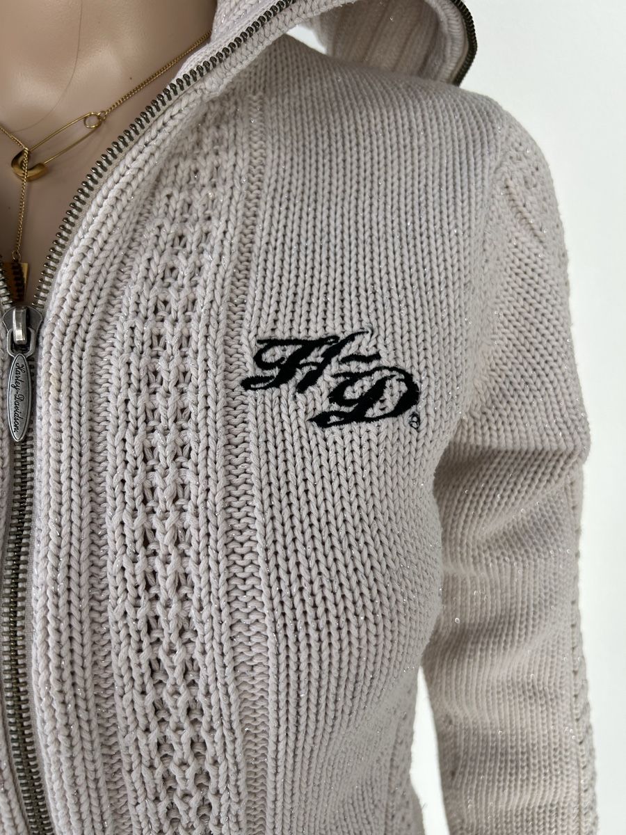 Pullover & Sweatshirts: Harley-Davidson Full Zip Cream Knit Sweater, Size Small – Neu (gemäss Beschreibung) aus Saland von ele_vc96 3