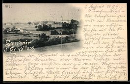 Echallens, Vue générale, église et ma