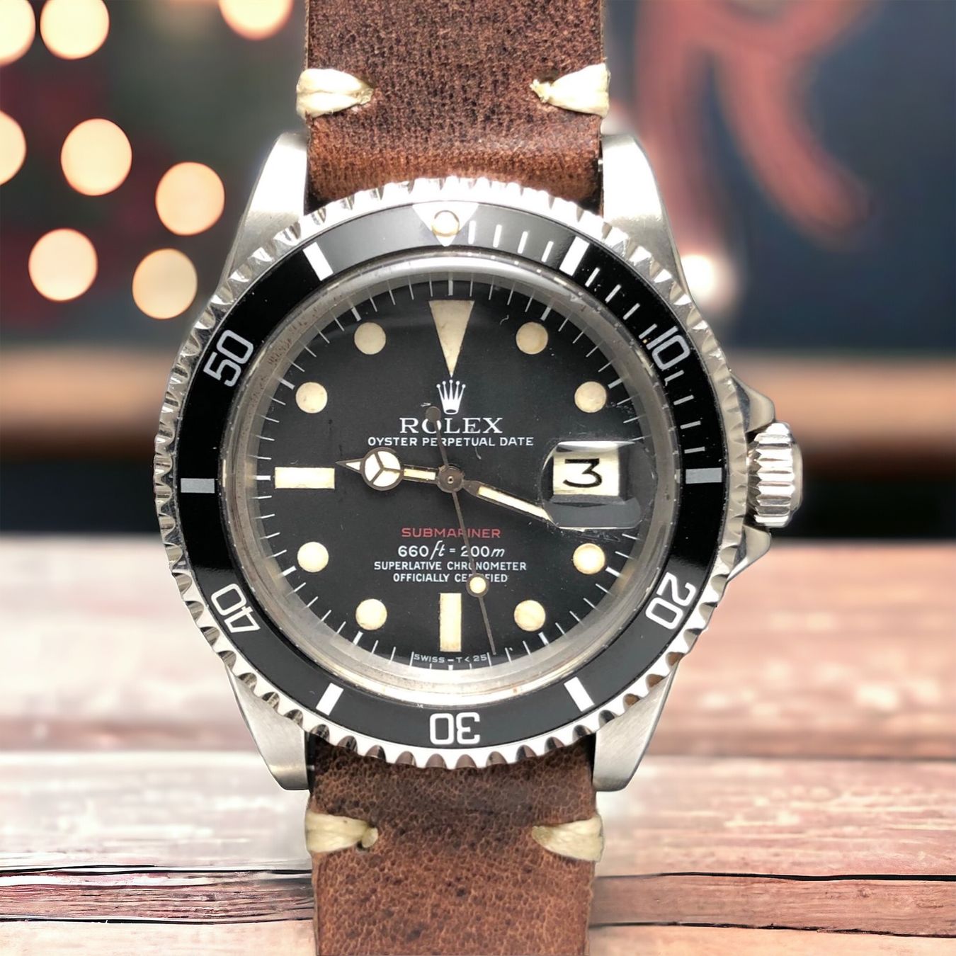 Rolex Orologi: Rolex Vintage Submariner Red Ref. 1680 Patina Dial Mint' – Usato da Morges venduto da 24time 5