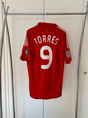 Originales FC Liverpool Heimtrikot 08-10 #9 Torres Grösse L