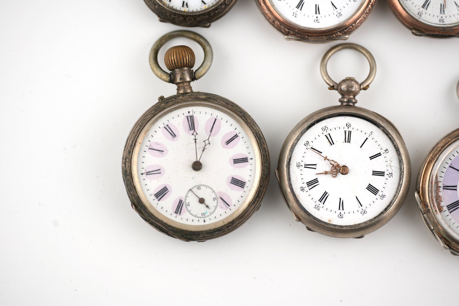 Orologi: Lot Taschenuhren aus Silber – Difettoso da Basel venduto da Vip24 2