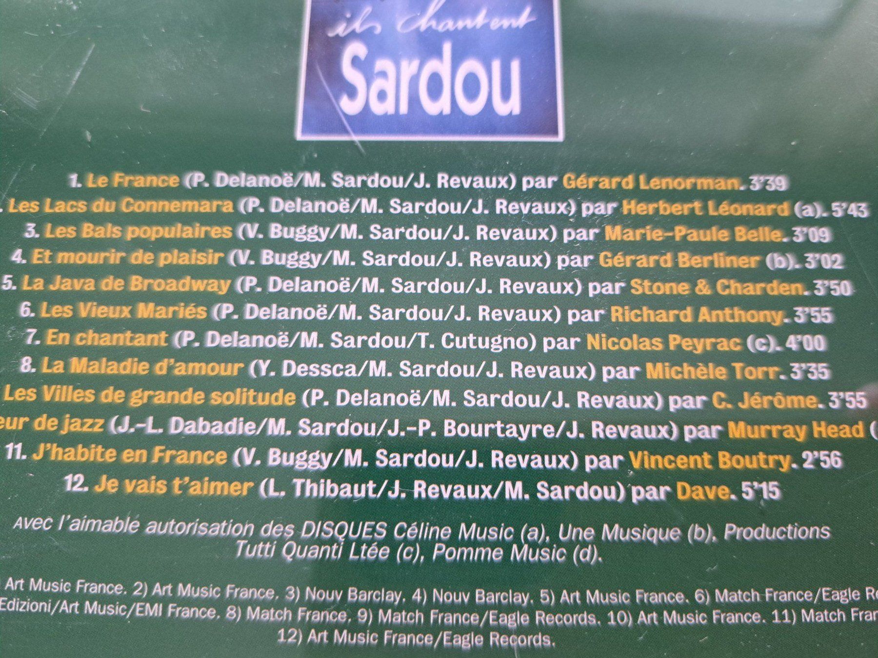 CDs: Cd Ils chantent Sardou  – Gebraucht aus Pully von bro_n52j 2