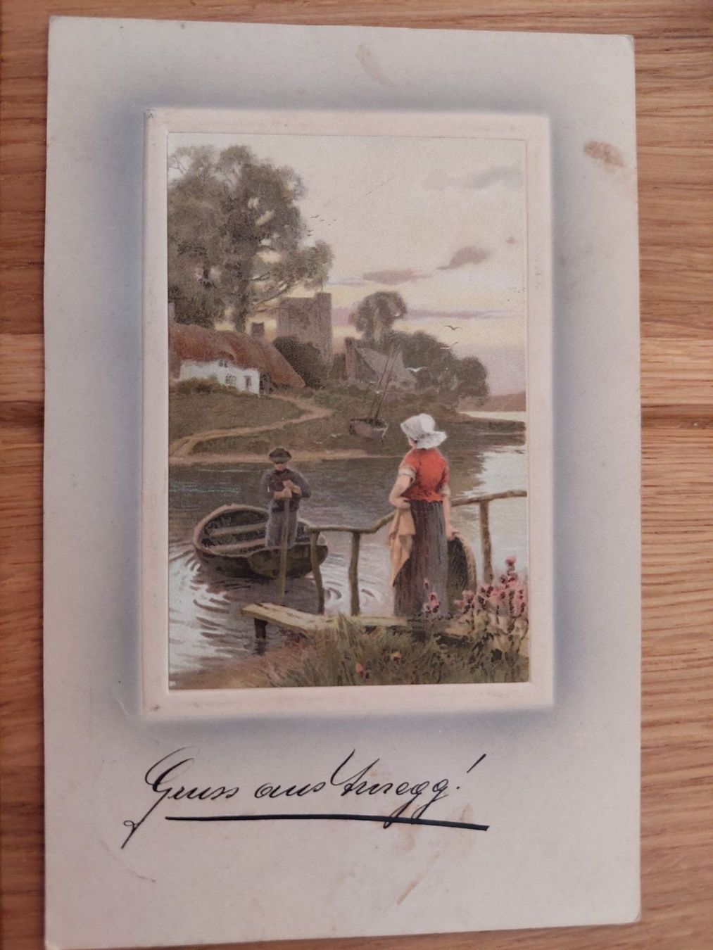Cartoline postali: Ansichtskarte Gruss aus Arnegg von 1908 – Usato da Elsau venduto da isidobrany09